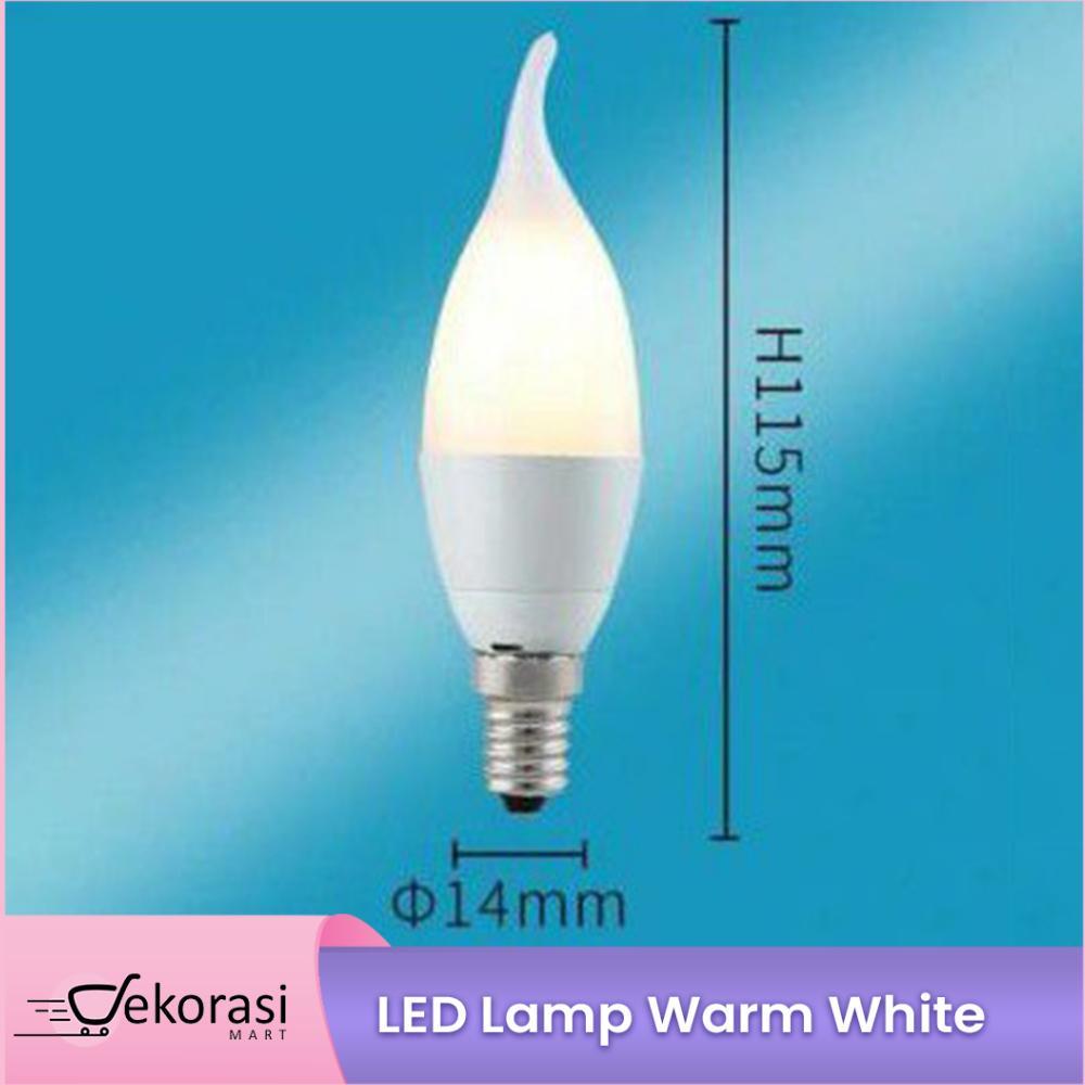 Led Lamp Warm White / Bohlam Led Kuning / Lampu Led/Bohlam Lancip/Bohlam Lampu Gantung/Bohlam Lampu 