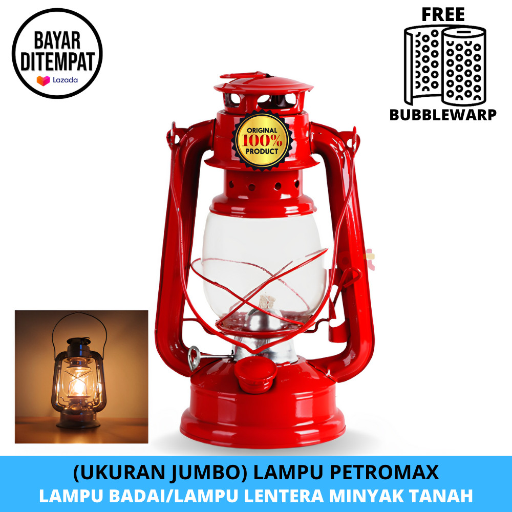[Extra Bubblewarp] Lampu Badai / Lampu Petromak/Lampu Lentera Minyak Tanah/Lampu Kapal - Lampu Antik