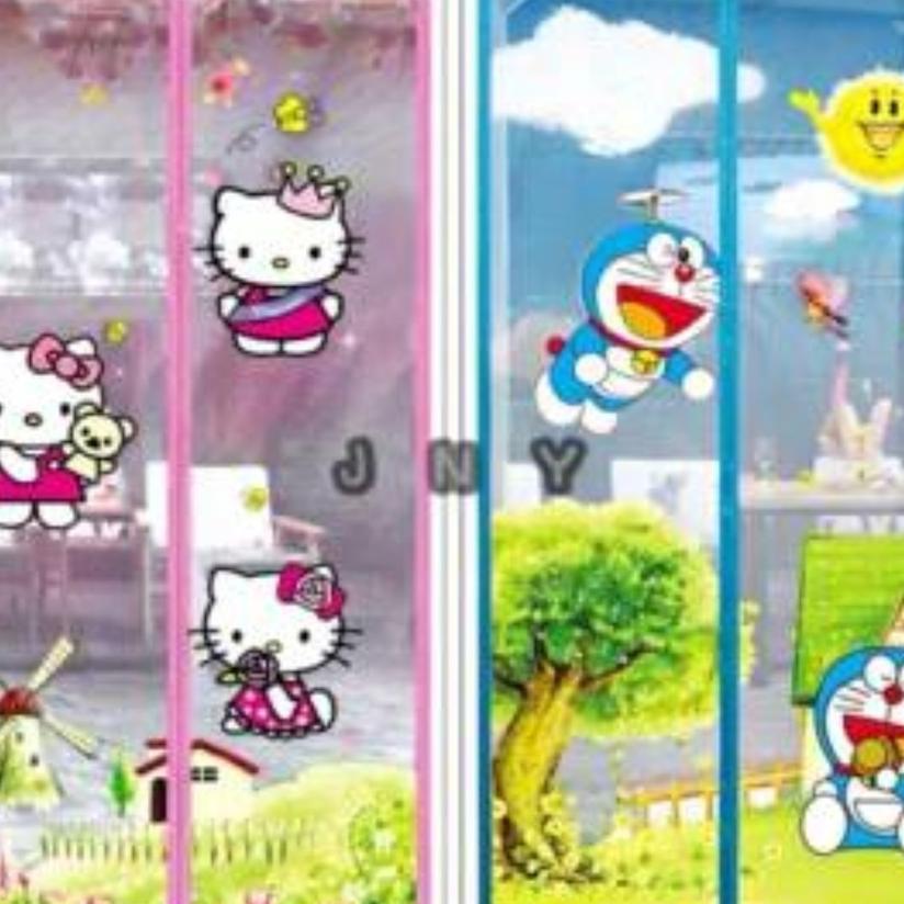 Tirai Magnet Baychuan Anti Nyamuk Doraemon
