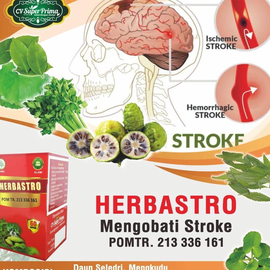 Herbal Stroke Obat Stroke Herbastro Cv Super Prima Obat Herbal Pelancar Peredaran Darah Koroner