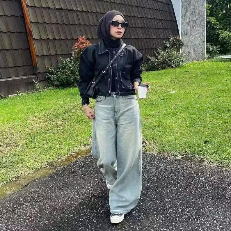 TERBARU JAKET CROP FUJI OVERSIZED L - XL / STREETWEAR OUTER