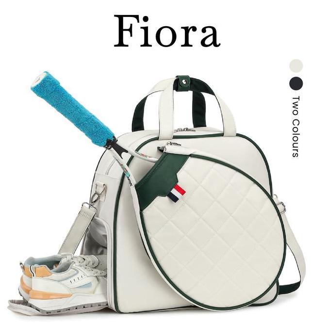 FIORA Tennis Padel Bag Quilted Tas Badminton Olahraga Wanita Raket Totebag Shoulder Bag Multifungsi 