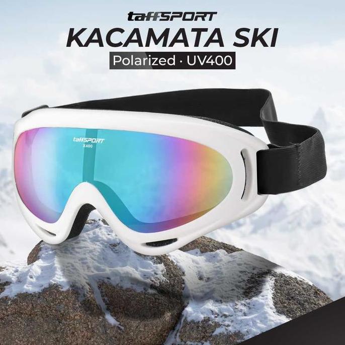 MORVENO Kacamata Goggle Kacamata Airsoft Ski White