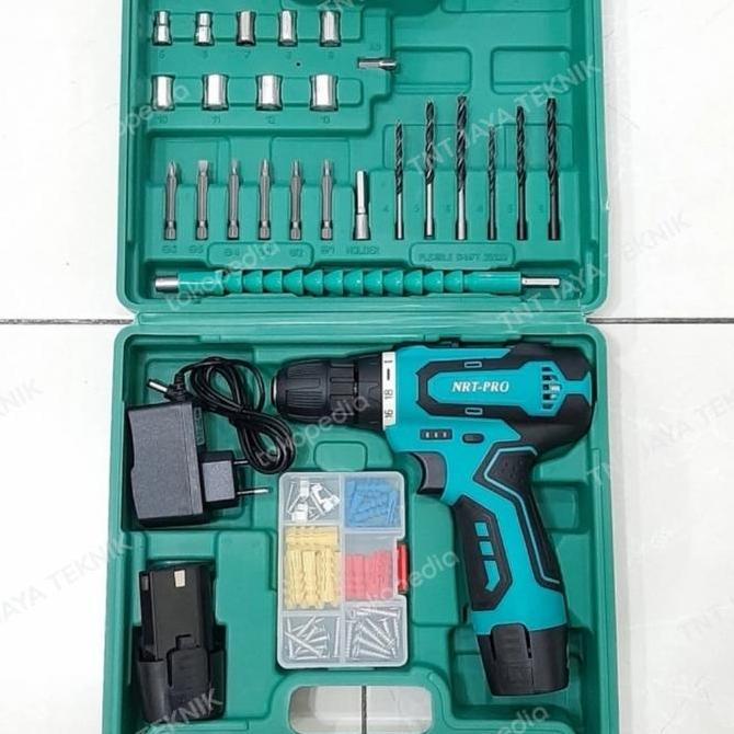 Bng- Nrt Pro Dc 330 Set / Mesin Bor Cordless Nrt Pro Dc330 / Bor Baterai