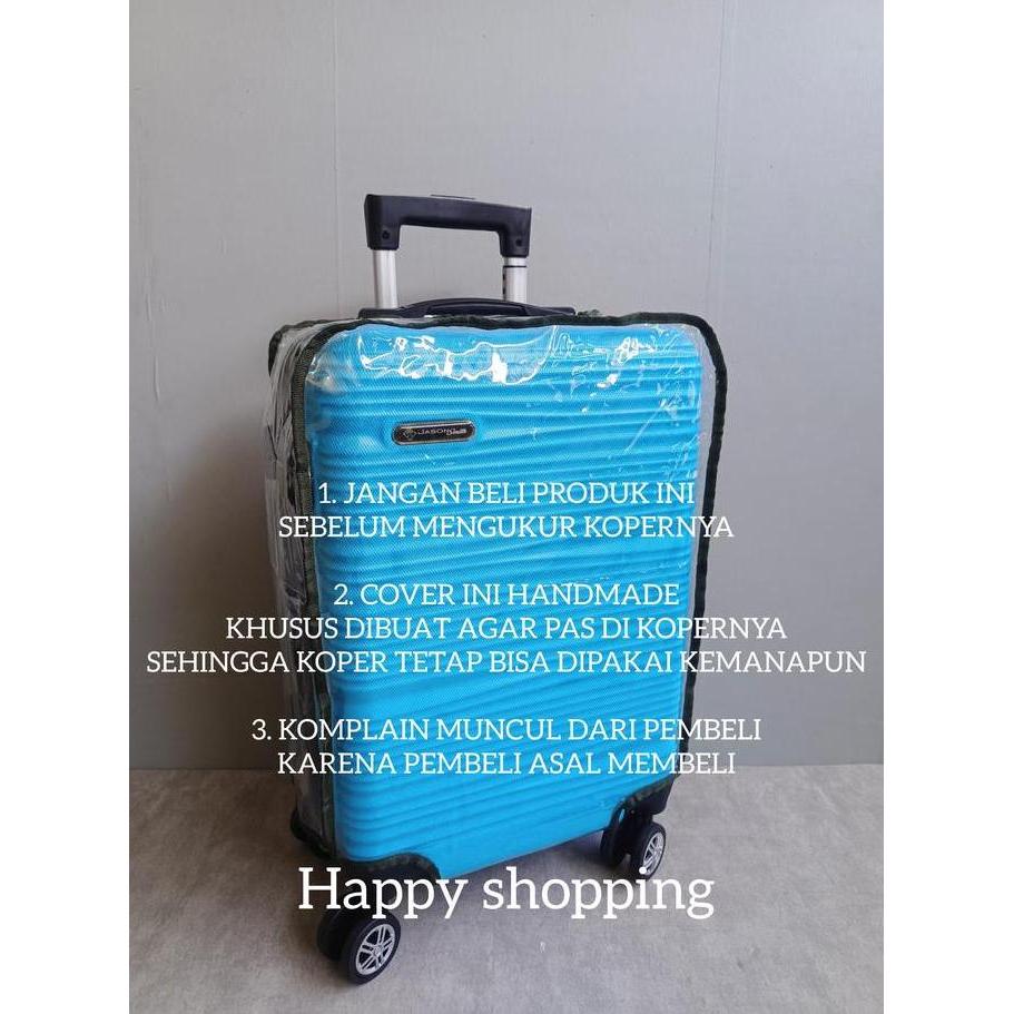 +%+%+%] cover koper sarung koper bungkus koper sarung koper mika transparan