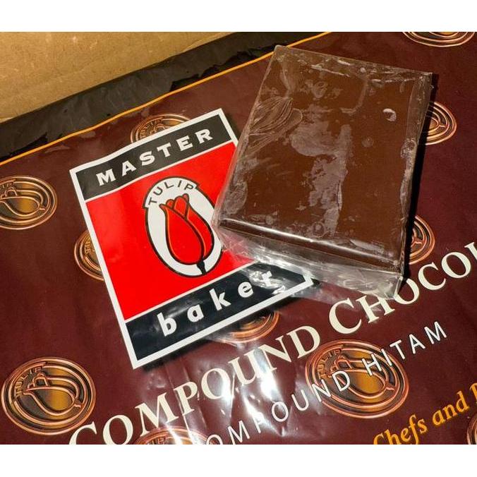 Disc- Tulip Dark Chocolate Compound Repack +/- 250Gr Dcc