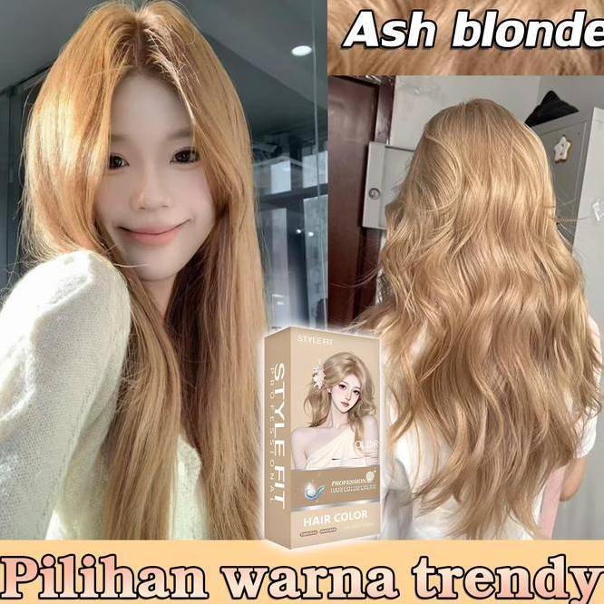 Putri Hair Choicepewarna Rambut Ash Blonde200Ml Warna Glossyrambut Berkilau Alamicat Rambutpewarna R