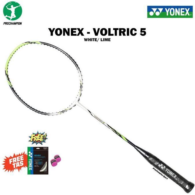 Raket Badminton Yonex Voltric 5 White Lime