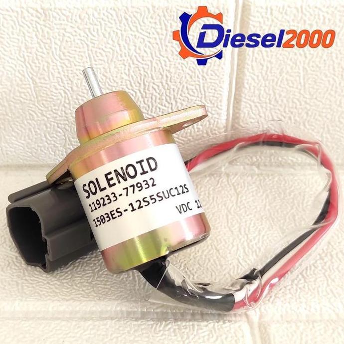 SOLENOID SHUT OFF ENGINE STOP YANMAR 12V 3D84E 3D88E 3D82E 4D84E 4D88E-6 4D94LE 3D76E 4TN88 4TNV84 4