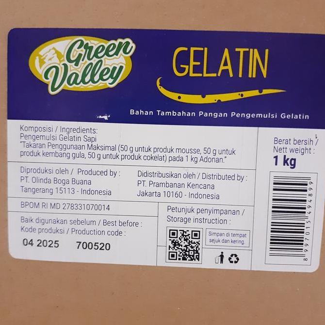 Torta- Gelatin Halal Bubuk 1 Kg