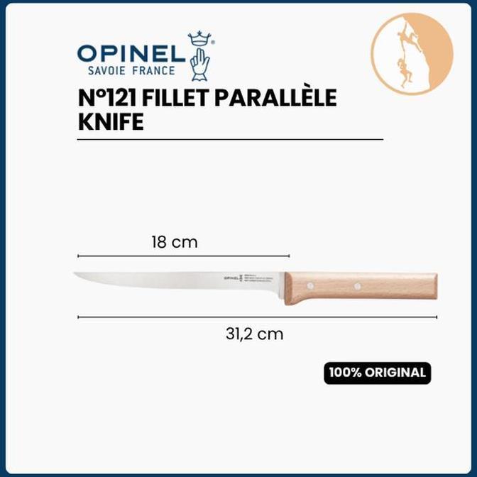 Opinel N121 Fillet Parallle Knife - Pisau Dapur - Pisau Opinel