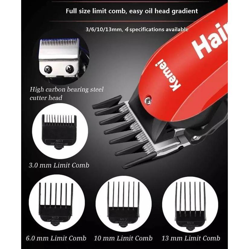 Alat Cukur Rambut Kemei Km 707Z Hair Clipper Professional Turbo Mesin Cukuran Km 707Z