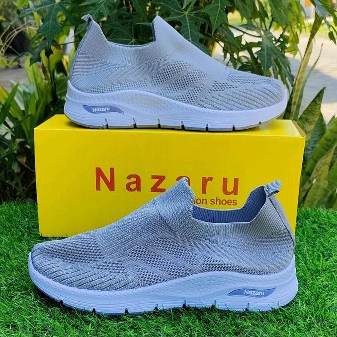 Shoes- City Shoes /Nazaru Sepatu Sneakers Nita Rajut Slip On Karet Casual
