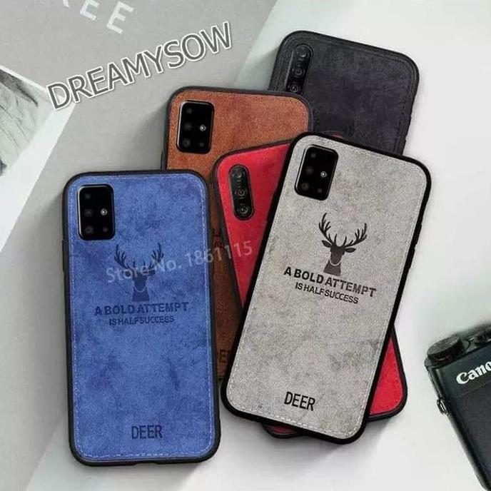 Case Cocok untuk Samsung A71,A51,M30S, M31, M21, A31, Note 10, DEER Bermotif Jeans