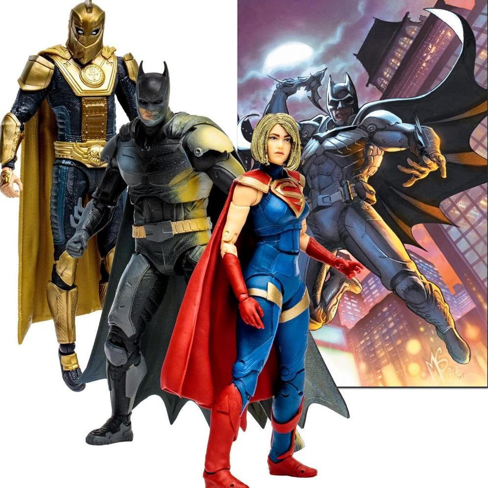 Mcfarlane Toys - Dc Multiverse Batman, Supergirl & Dr.Fate (Injustice 2) 3Pk