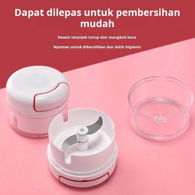 Pemotong sayur multifungsi, penghalus bawang putih manual, penghancur bawang putih mini, pemotong ba