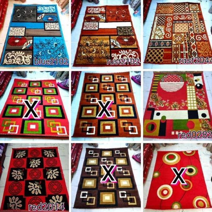 karpet lantai MODERNO 115x155cm 16282 16255 ungu abu hitam putih