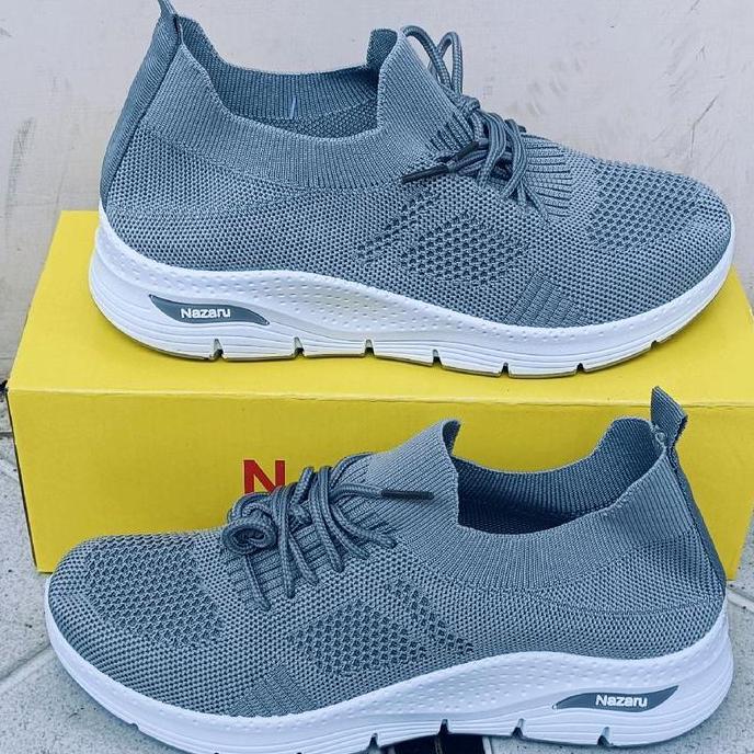 Shoes- Slipn On Rajut Desa Nazaru Variasi Tali Sneakers Nita Karet Casual Shoes