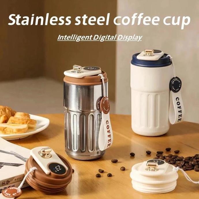 Cuculemon Smart LED Temperature Display Tumbler 450ml tamler hot cool 316 Stainless Steel tumbler co