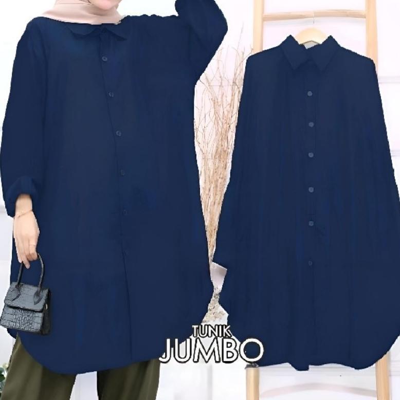 TERBARU NEW PRODUCT  TUNIK POLOS WANITA // TUNIK POLOS JUMBO KATUN LD 125
