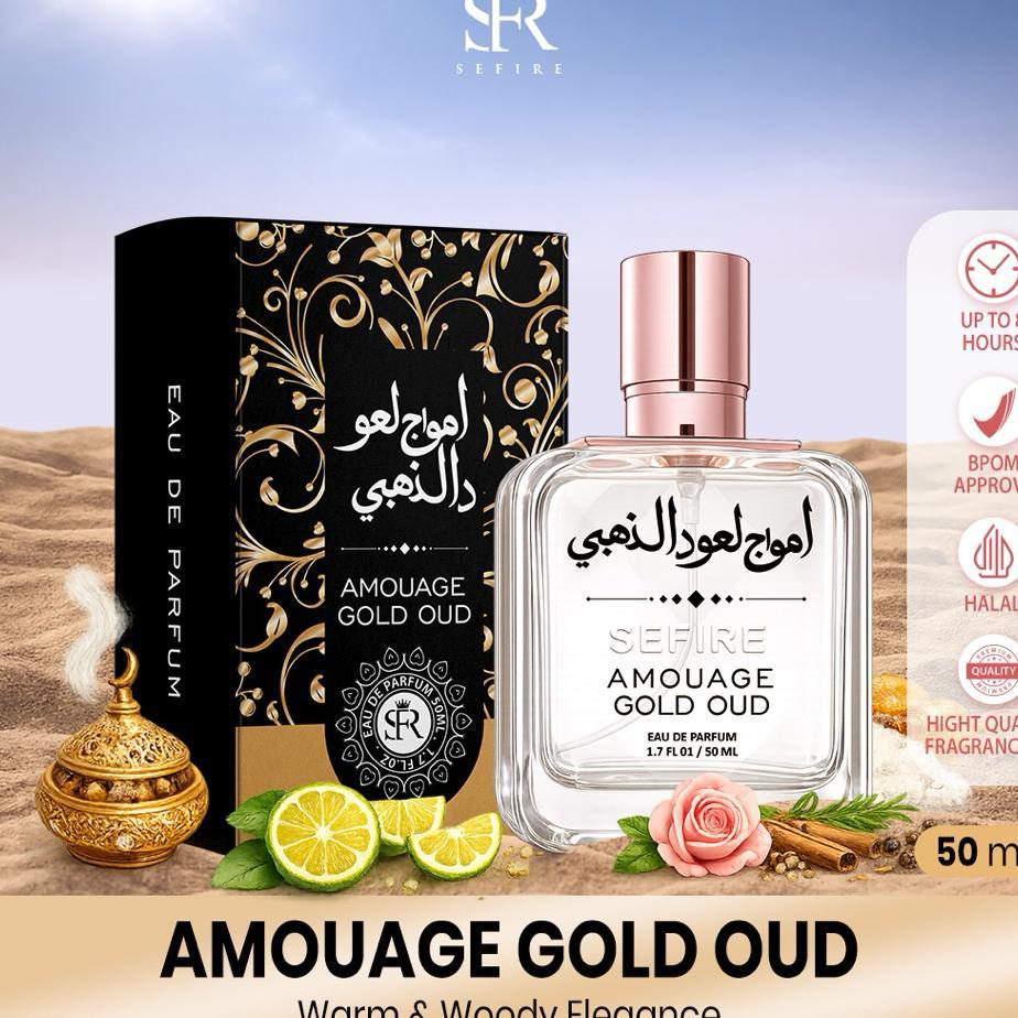 Sefire Parfum Oud Unisex Sefire 50Ml Royal Oud Mood | Amouage Gold Oud | Vanilla Oud Tahan Lama Bpom