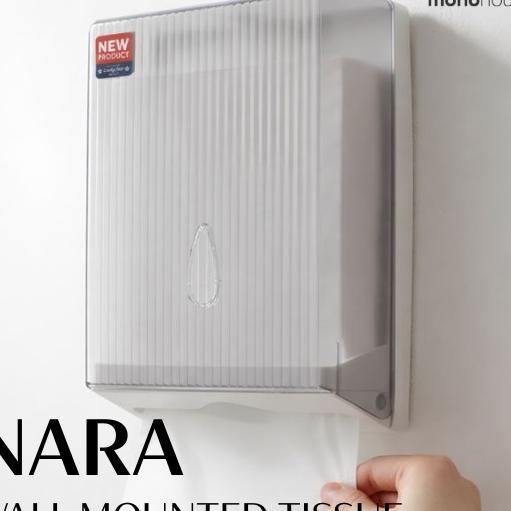[ Mono ] Nara Wall Mounted Tissue/Tempat Tissue Dinding/Tempat Tissue Toilet/Tempat Tisu Dinding