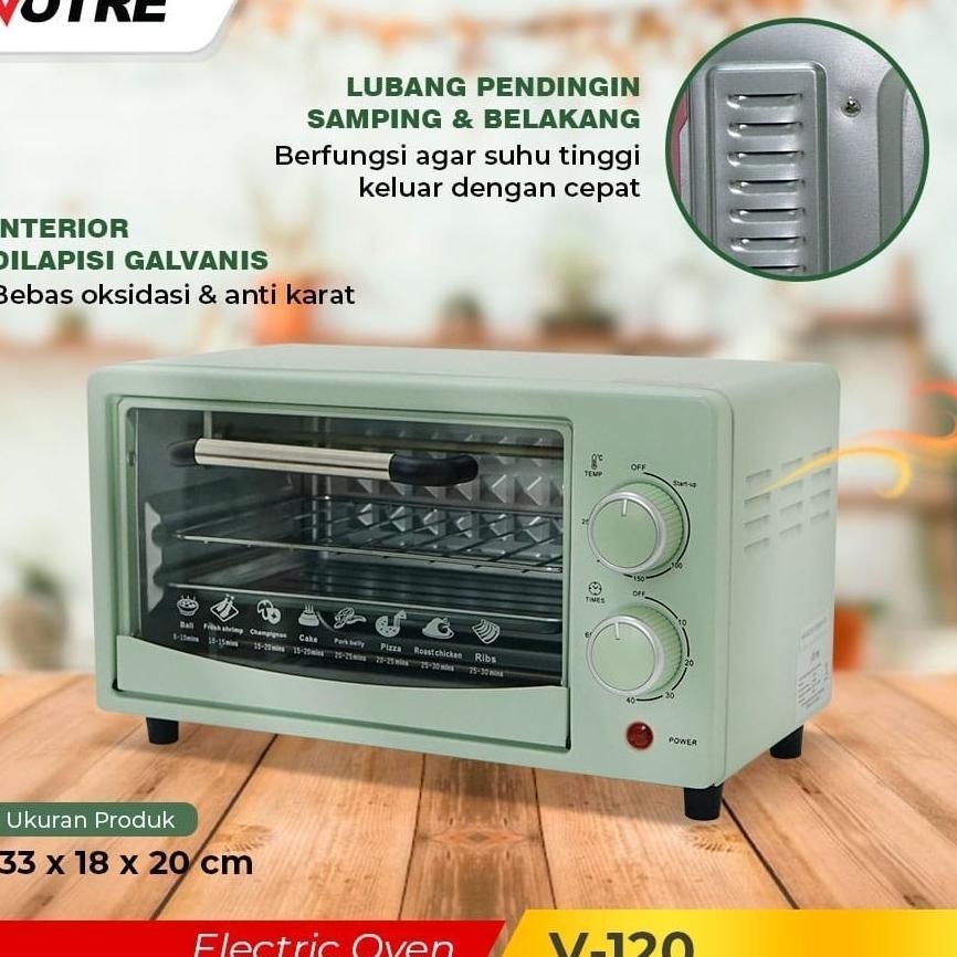 Oven Mini Listrik Votre V 120 Advance Kapasitas 12Liter