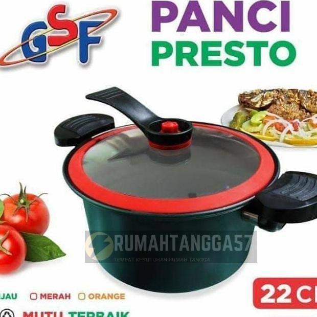 Panci Presto Gsf G-5122 / Presto Gsf G 5122 / Panci Presto Viral 22Cm Gsf G-5122 / Panci Presto Toti