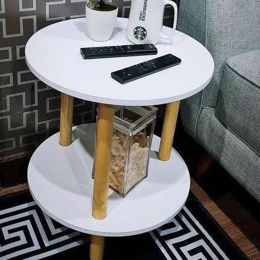 FLASH SALE - meja nordik bulat/ meja sudut /meja samping Furniture Komputer