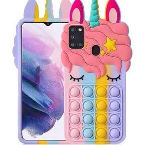 Case Pop it Unicorn 3D Redmi 9a 9c Note 8 Note 9 Karakter Soft Casing