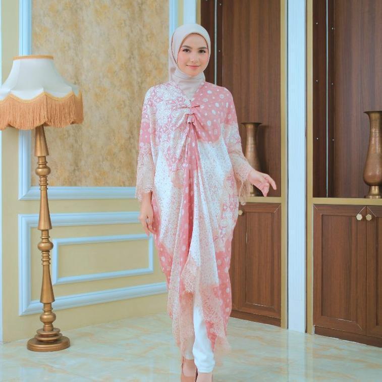 BESTPROMO Diana Batik - KAFTAN VISCOSE LACE | Kaftan Batik Viscose | Kaftan Lebaran