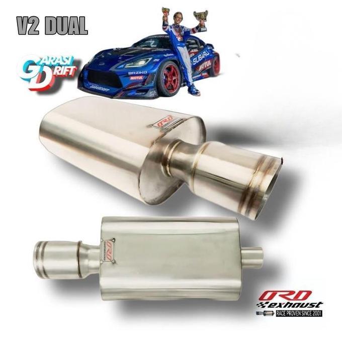 Exhaust Knalpot Racing Mobil Bass Silent Muffler V2 dual ORD exhaust