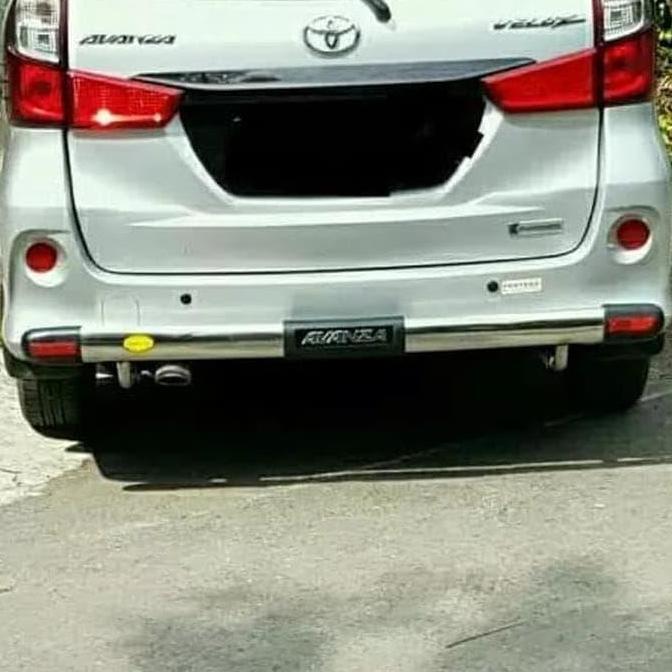 Tanduk belakang bemper pengaman belakang stenlis mobil  avanza / Xenia bahan stenlis