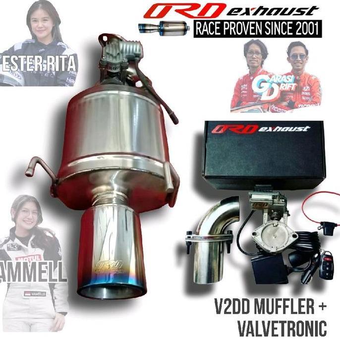 Muffler V3 DD + ValveTronic ORD exhaust Knalpot