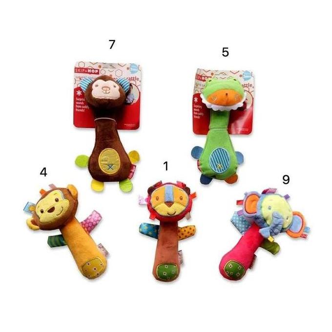 Mainan bayi rattle stick