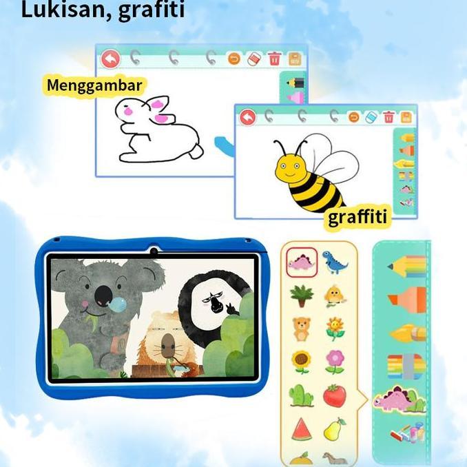 2025 Tablet Anak-anak Terbaru Tablet Belajar Tablet Kelas Tablet Tablet Anak-anak Menonton TV Tablet