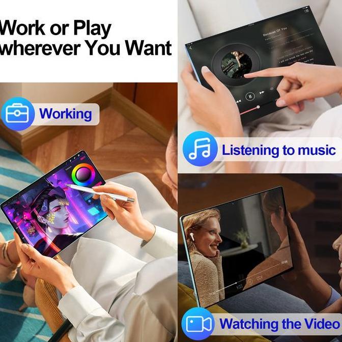 COD2025 Tablet S13 Baru Tab 12.8inch 16GB+1TB Tablet baru Tablet Pembelajaran Tablet android laris m