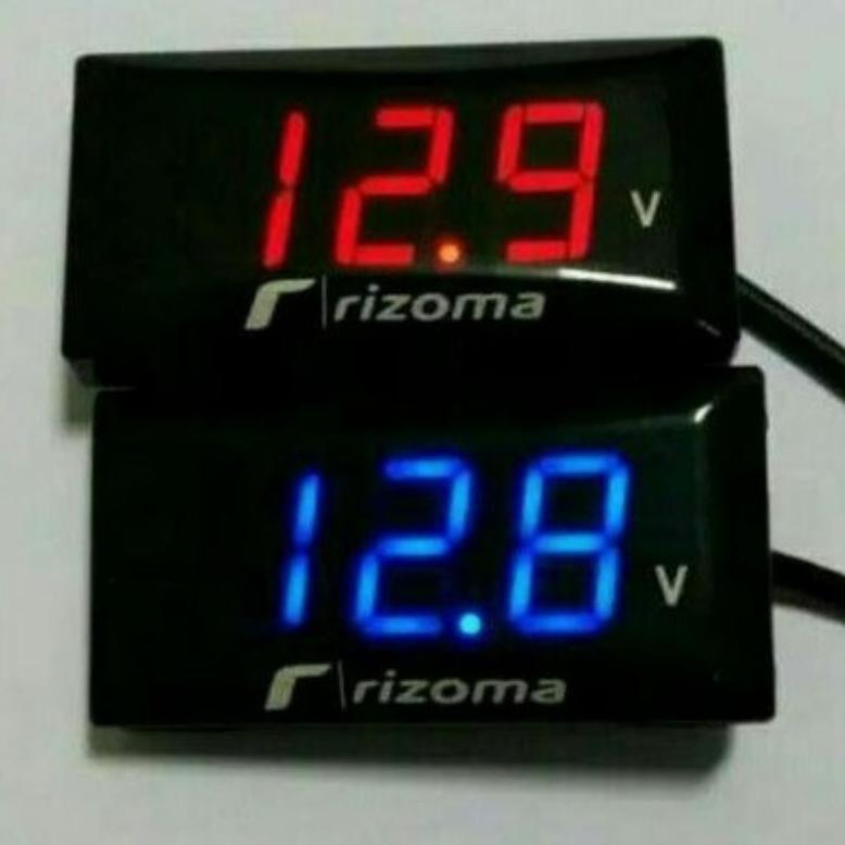 # volt meter rizoma original volt meter water proof volt aki digital amper aki motor mobil volt mete