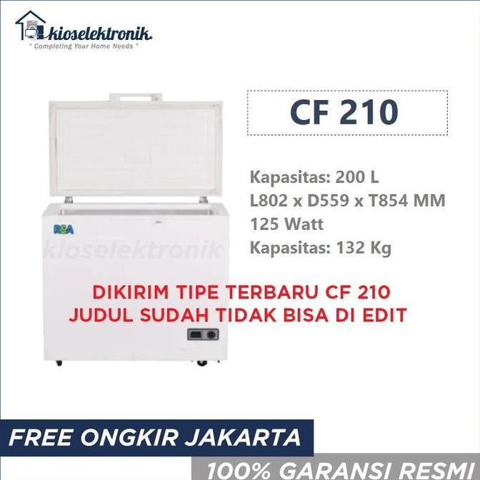 RSA CF220 Chest Freezer 220 Liter - CF 220 - Freezer Daging