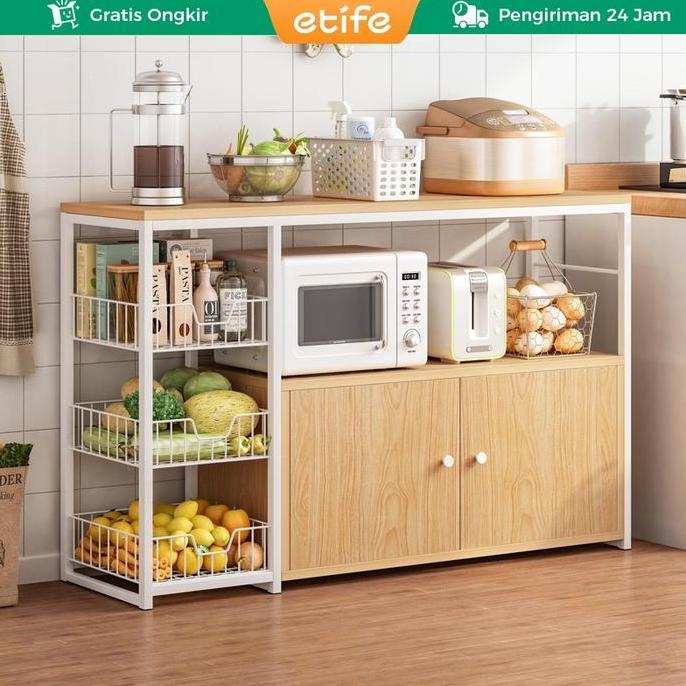 Rak Dapur / Meja Dapur / Meja Kompor 2 Tungku / Lemari Dapur / Rak Oven / Rak Microwave