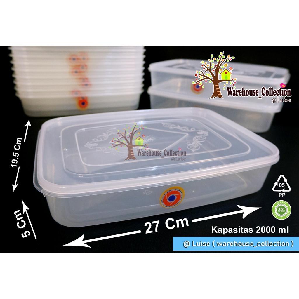 Sealware 1800Ml 2000Ml 3500Ml 5000Ml 7200Ml 12000Ml Oriplast// Kotak Kue // Toples Bening //Thinwall