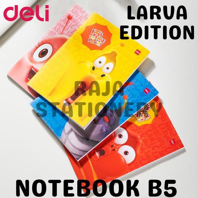 New- Deli Notebook B5 Sewing Cover / Buku Tulis Deli B5 Motif Larva Jahit