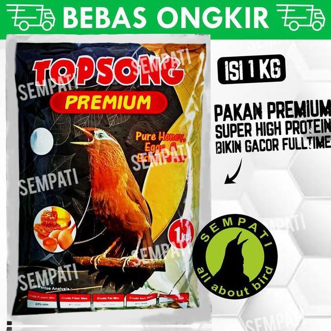 Sempati Topsong Top Song Premium Voer Pur Pakan Burung Wambi Hwamei Murai Tpsp
