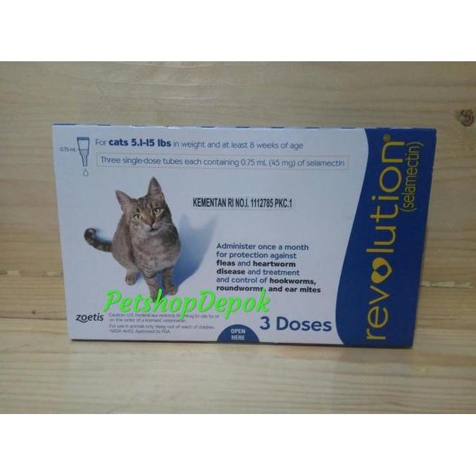 Revolution Cat Revolution Kucing Blue Obat Kutu Kucing Tetes Tube Best Quality