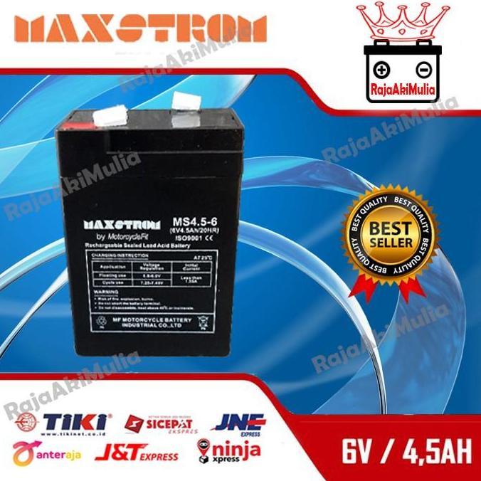 ACCU AKI BATTERY SENTER/LAMPU EMERGENCY VRLA MF 6V4.5AH DISKON