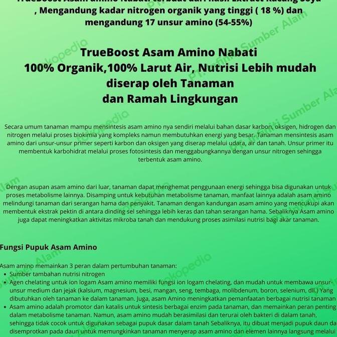 Mento- Asam Amino / Amino Acid ( Pupuk Nabati) 500 Gram.