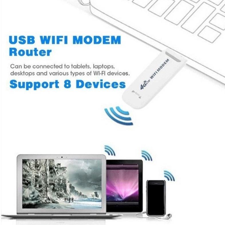 CODModem WIFI USB 500Mbps 4G LTE Wi-Fi Portabel All Operator LTE Modem Wifi Portabel 4g Kartu Jaring