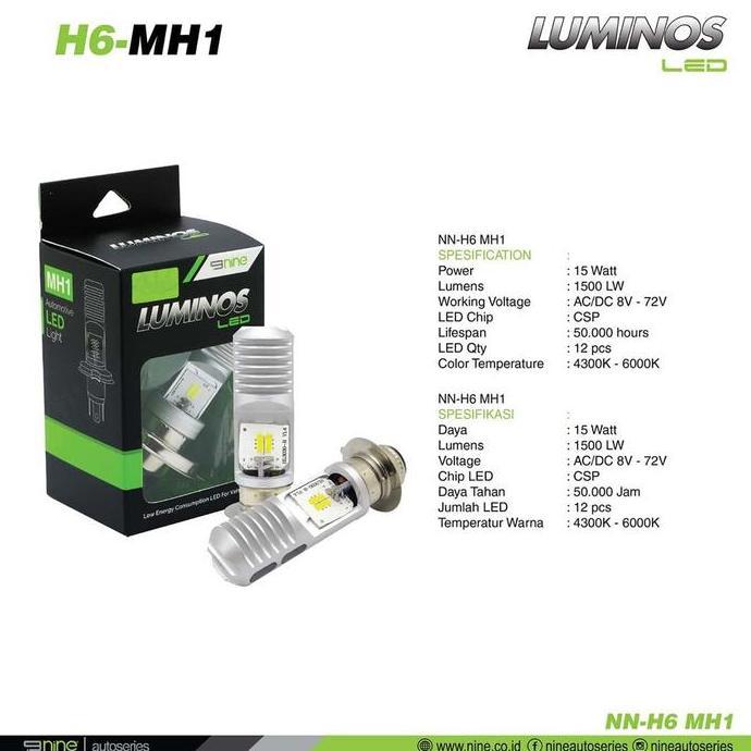 Lampu Led Motor Original Luminos Bebek Matic Beat Vario H6 Ac Dc