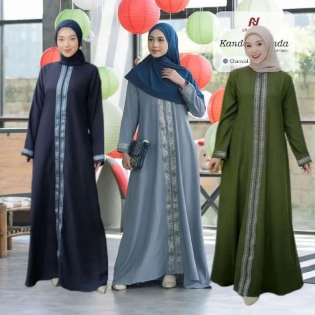 value pack gamis abaya hitam bordir katun elegan gamis arabic madina