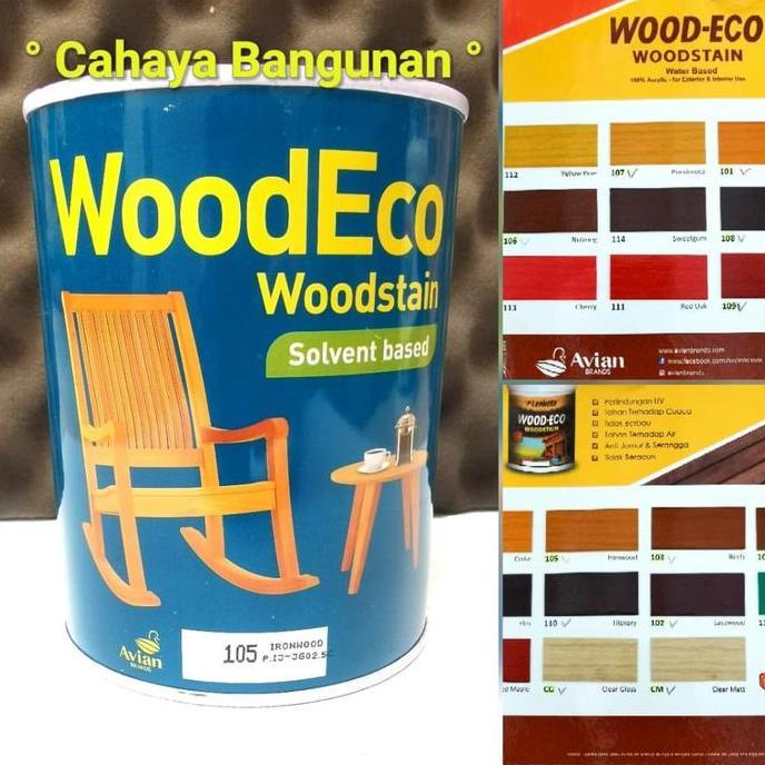 LENKOTE Politur WoodStain Vernis Kayu Wood Stain Eco 1 Lt Liter Avian